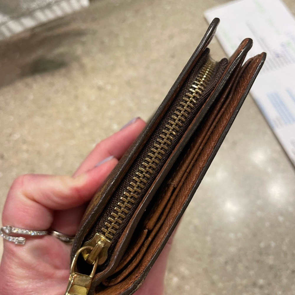 Monogrammed Brown Wallet - Picture 5 of 12